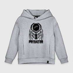 Толстовка оверсайз детская Predator Mask, цвет: меланж