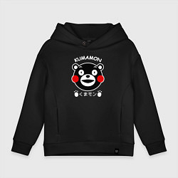 Толстовка оверсайз детская Kumamon, цвет: черный