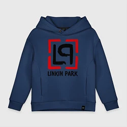 Толстовка оверсайз детская Linkin park, цвет: тёмно-синий