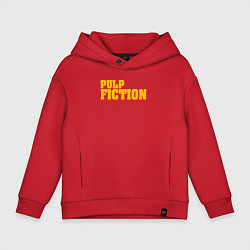 Толстовка оверсайз детская Pulp Fiction, цвет: красный