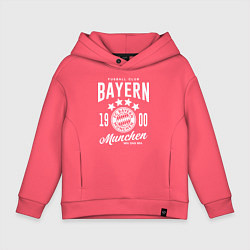 Толстовка оверсайз детская Bayern Munchen 1900, цвет: коралловый