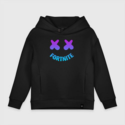 Толстовка оверсайз детская FORTNITE x MARSHMELLO, цвет: черный