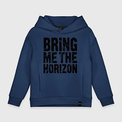 Толстовка оверсайз детская Bring me the horizon, цвет: тёмно-синий