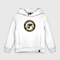 Толстовка оверсайз детская St Louis Blues, цвет: белый