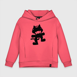 Толстовка оверсайз детская MONSTERCAT, цвет: коралловый