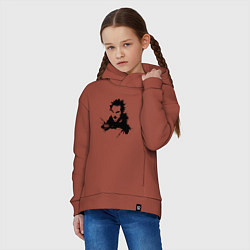 Толстовка оверсайз детская Король и шут, цвет: кирпичный — фото 2