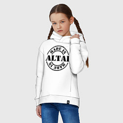 Толстовка оверсайз детская Made in Altai, цвет: белый — фото 2