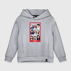 Толстовка оверсайз детская TWICE, цвет: меланж