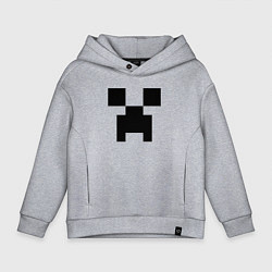 Толстовка оверсайз детская Minecraft, цвет: меланж