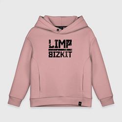 Толстовка оверсайз детская LIMP BIZKIT, цвет: пыльно-розовый