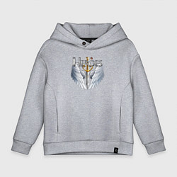 Толстовка оверсайз детская Heroes of Might and Magic, цвет: меланж