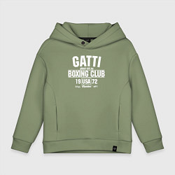 Толстовка оверсайз детская Gatti Boxing Club, цвет: авокадо