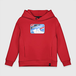 Толстовка оверсайз детская Эльбрус 5642, цвет: красный