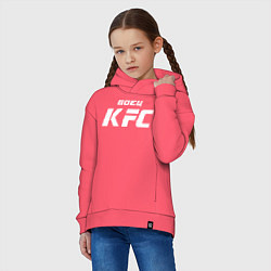 Толстовка оверсайз детская Боец KFC, цвет: коралловый — фото 2