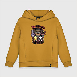 Толстовка оверсайз детская FIVE NIGHTS AT FREDDYS, цвет: горчичный