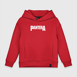 Толстовка оверсайз детская PANTERA, цвет: красный