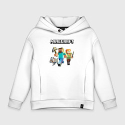 Толстовка оверсайз детская MINECRAFT, цвет: белый