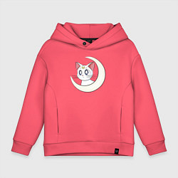Толстовка оверсайз детская Artemis, цвет: коралловый