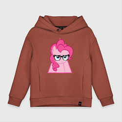 Толстовка оверсайз детская Pinky Pie hipster, цвет: кирпичный