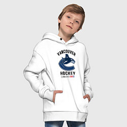 Толстовка оверсайз детская VANCOUVER CANUCKS NHL, цвет: белый — фото 2