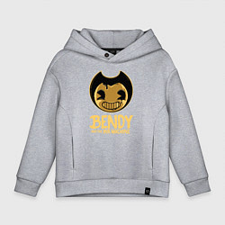 Толстовка оверсайз детская Bendy And The Ink Machine, цвет: меланж
