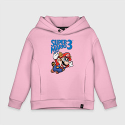 Толстовка оверсайз детская Mario 3, цвет: светло-розовый
