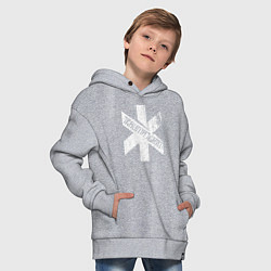 Толстовка оверсайз детская TRAUMA TEAM Cyberpunk 2077, цвет: меланж — фото 2