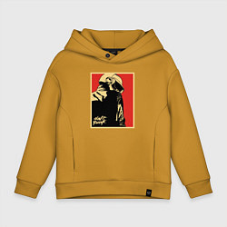 Толстовка оверсайз детская Daft Punk, цвет: горчичный