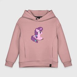 Толстовка оверсайз детская Pony Pink Mammal Purple - Litt, цвет: пыльно-розовый