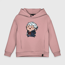 Толстовка оверсайз детская Baby Nero, цвет: пыльно-розовый