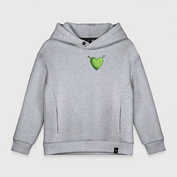 Толстовка оверсайз детская Шрек Love, цвет: меланж