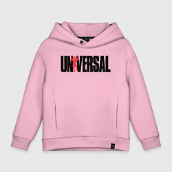 Толстовка оверсайз детская ANIMAL UNIVERSAL ЭНИМАЛ, цвет: светло-розовый