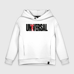 Толстовка оверсайз детская ANIMAL UNIVERSAL ЭНИМАЛ, цвет: белый