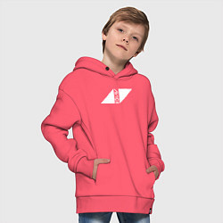 Толстовка оверсайз детская АВИЧИ AVICII, цвет: коралловый — фото 2