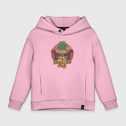 Толстовка оверсайз детская Beach club party, цвет: светло-розовый