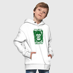 Толстовка оверсайз детская Get Up - Stand Up, цвет: белый — фото 2