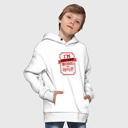 Толстовка оверсайз детская Certified iKONIC, цвет: белый — фото 2