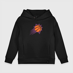 Толстовка оверсайз детская Suns Basket, цвет: черный