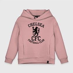 Толстовка оверсайз детская Chelsea CFC, цвет: пыльно-розовый