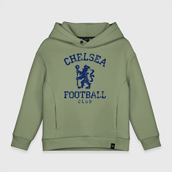 Толстовка оверсайз детская Chelsea FC: Lion, цвет: авокадо