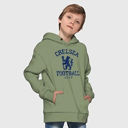 Толстовка оверсайз детская Chelsea FC: Lion, цвет: авокадо — фото 2