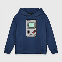 Толстовка оверсайз детская Тетрис, цвет: тёмно-синий