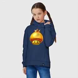 Толстовка оверсайз детская GoldToad, цвет: тёмно-синий — фото 2