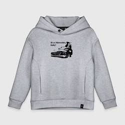 Толстовка оверсайз детская Это Мерседес, детка!, цвет: меланж