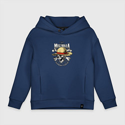 Толстовка оверсайз детская MUGIWARA ONE PIECE ВАН ПИС, цвет: тёмно-синий