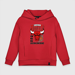 Толстовка оверсайз детская Chicago Bulls NBA, цвет: красный