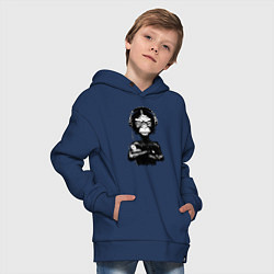 Толстовка оверсайз детская Monkey Dj, цвет: тёмно-синий — фото 2