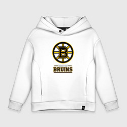 Толстовка оверсайз детская Boston Bruins , Бостон Брюинз, цвет: белый
