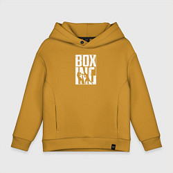 Толстовка оверсайз детская Boxing бой, цвет: горчичный