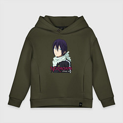 Толстовка оверсайз детская Yato blue eyes, цвет: хаки